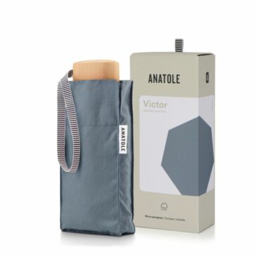 Mini Parapluie bleu-gris / Victor - Anatole