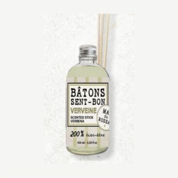 Diffuseur batonnets 100ml / Verveine - Le Mas Du Roseau