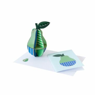 Carte Pop Out Poire 3D à assembler - Studio Roof