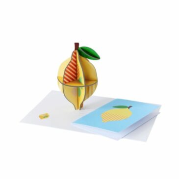 Carte Pop Out Citron 3D à assembler - Studio Roof