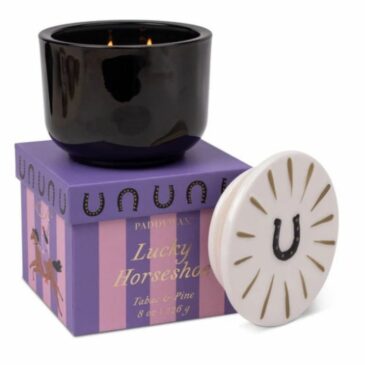 Bougie parfumée en verre Noir 226g / Tabac pin - Paddywax