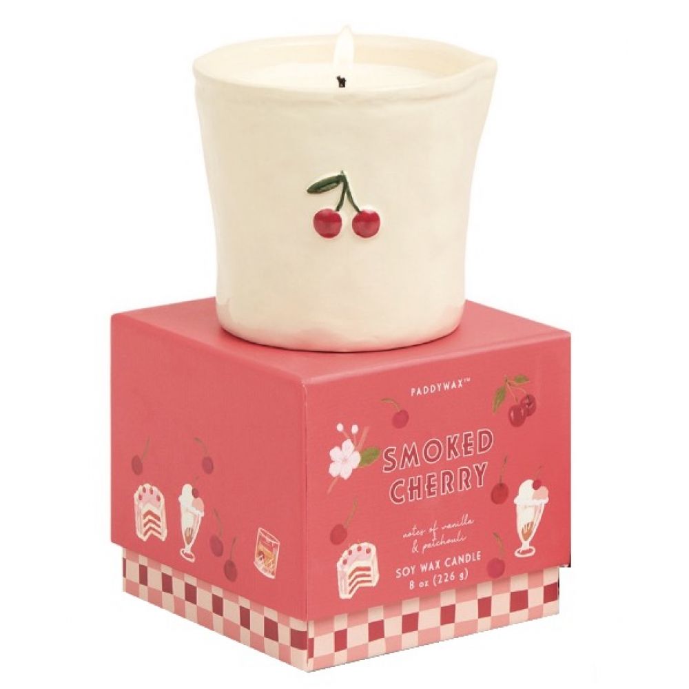 Bougie parfumée en céramique/ Cerise – Paddywax