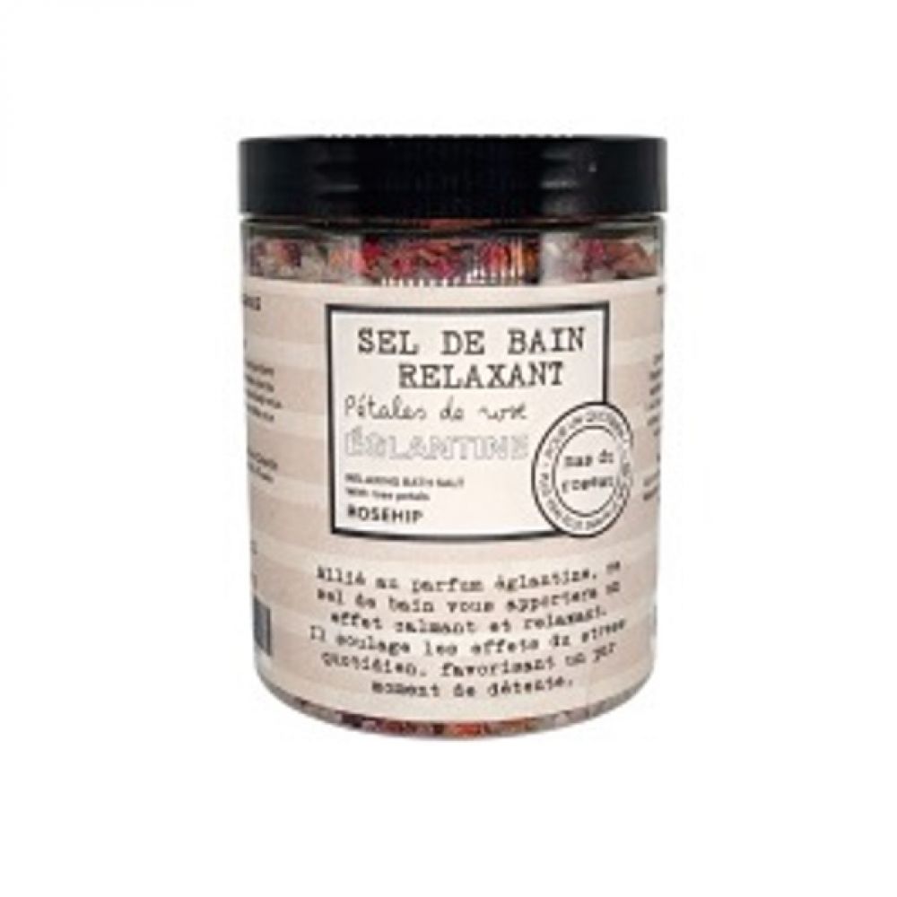 Sels de bain 300g / Églantine et Pétale de rose - Le Mas du Roseau