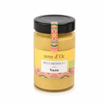 Pâte à tartiner bio au Yuzu 215g - Terre d'Oc