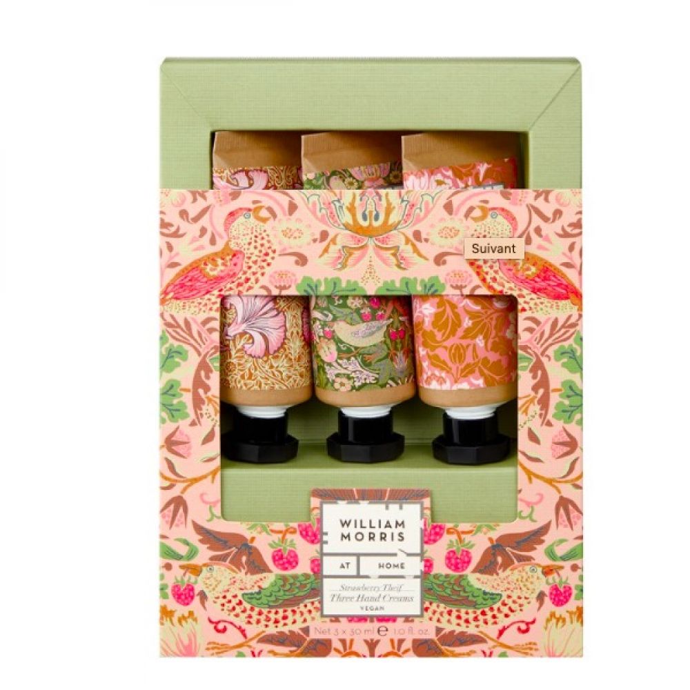 Set cadeau 3 crèmes mains (3x30 ml) / William Morris Royal Garden