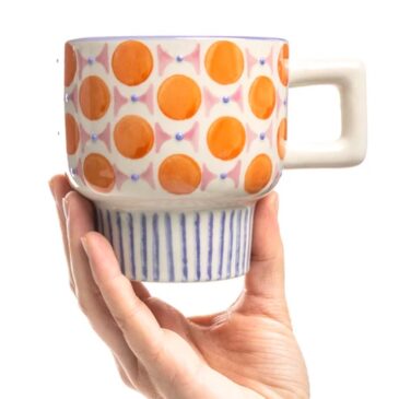 Tasse empilable Retrofloria / Orange - Tranquillo