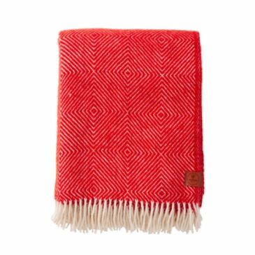 Plaid Gooseye Rouge 130x200 - Klippan