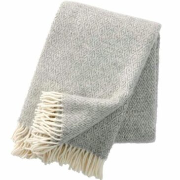 Plaid Stella Gris clair 130x200 - Klippan