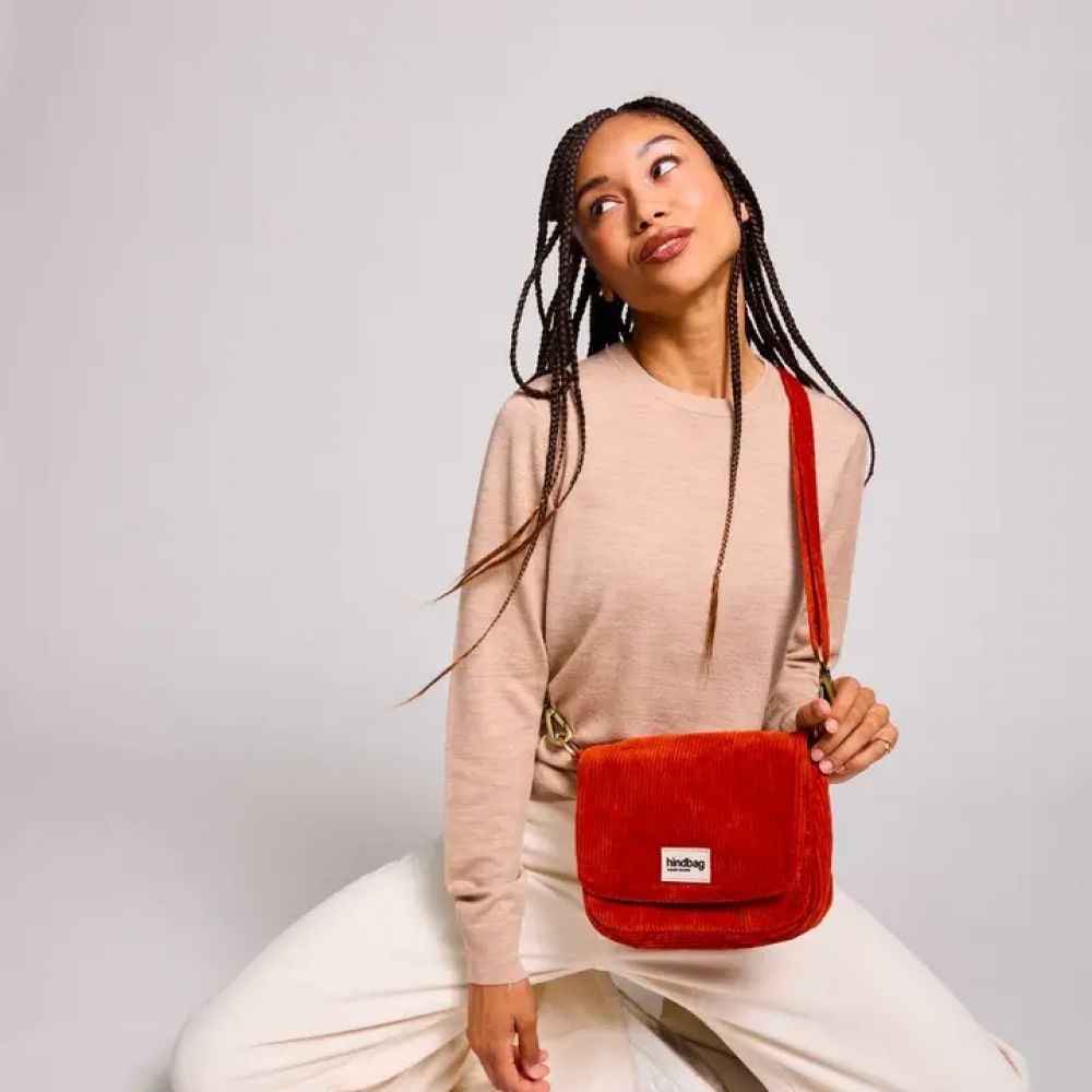 Sac Margault Velours Brique - Hindbag