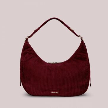 Sac à main Bianca velours bordeaux - Hindbag