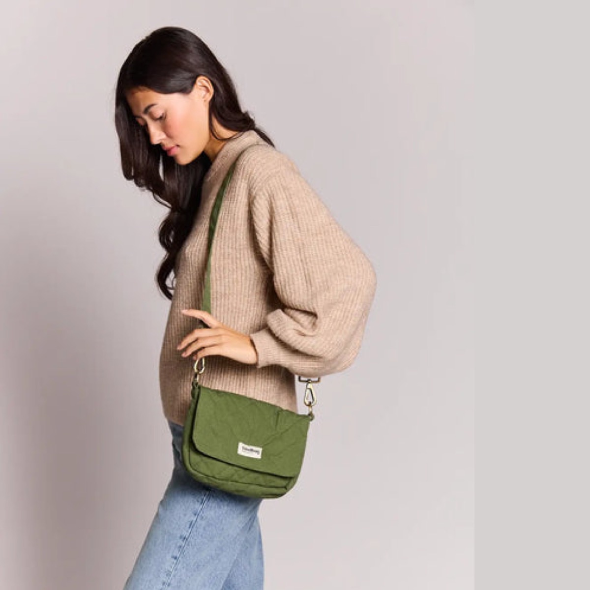 Sac Margault matelassé Olive - Hindbag – Image 3